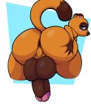  animal_crossing anthro anus balls bedroom_eyes bent_over big_balls big_butt big_penis black_pupils blue_eyes blush blush_stickers brown_body butt butt_grab canid canine chappystick dipstick_tail genitals gloves_(marking) hand_on_butt hi_res huge_balls huge_butt looking_at_viewer looking_back male mammal markings narrowed_eyes nintendo nude penis pupils raccoon_dog seductive solo tail_markings tanuki thick_thighs tom_nook_(animal_crossing) video_games wide_hips y_anus 