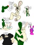  absurd_res anal anal_penetration animal_humanoid anon anthro dialogue doggystyle english_text eyes_closed eyewear female from_behind_position glasses green_body group hi_res human humanoid lagomorph lagomorph_humanoid leporid leporid_humanoid male male/male mammal mammal_humanoid nude parsnip_(game) parsnip_bunner penetration pink_body presenting question_mark rabbit rabbit_humanoid sex simple_background sketch sketch_page sloppypauper spread_legs spreading standing standing_sex text video_games white_background white_body 