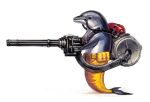  belt dolphin from_side gatling_gun gun holding holding_gun holding_weapon ka92 looking_to_the_side m134_minigun minigun original oxygen_tank pants science_fiction simple_background tail weapon white_background yellow_pants 