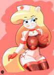  absurd_res animaniacs animaniacs_(2020) anthro breasts clothing cranebear female hi_res minerva_mink nurse_clothing solo warner_brothers 