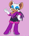  anthro armwear big_breasts boots breasts chiropteran cleavage clothed clothing elbow_gloves female footwear gloves handwear hi_res legwear looking_at_viewer mammal omegasunburst rouge_the_bat sega solo sonic_prime sonic_the_hedgehog_(series) thigh_boots thigh_highs wings 