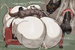  anthro badgerclops big_butt bodily_fluids butt cartoon_network duo hi_res huge_butt lactating male male/male male_lactation mao_mao:_heroes_of_pure_heart milk paprikaboy sheriff_mao_mao_mao size_difference small_dom_big_sub 