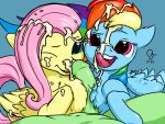 anon bestiality bodily_fluids chest_fluffjob chest_tuft cum cum_in_mouth cum_inside cum_on_chest cum_on_chest_fluff cum_on_face duo excessive_cum excessive_genital_fluids female feral first_person_view fluttershy_(mlp) friendship_is_magic fur genital_fluids genitals hair hasbro hi_res human human_on_feral humanoid_genitalia humanoid_penis interspecies large_pupils licking_cum looking_at_viewer male male/female mammal multicolored_hair my_little_pony naizuri penis pink_hair rainbow_dash_(mlp) rainbow_hair tuft unknown_artist yellow_body yellow_fur 