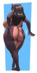  absurd_res big_breasts big_butt breasts butt butt_slap canid canine canis domestic_dog female hi_res huge_butt laverne_(sssonic2) looking_at_viewer looking_back looking_back_at_viewer mammal mature_female nude slap whitelister 