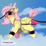  1:1 2022 animal_genitalia animal_penis cold-blooded-twilight crossgender cutie_mark digital_media_(artwork) equine_penis feral fluttershy_(mlp) friendship_is_magic genitals hasbro hi_res mammal my_little_pony outside penis sex_toy solo tongue tongue_out wings 
