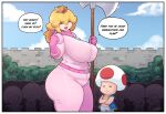 absurd_res big_breasts big_butt border breasts butt chubby_female clothing cumbread duo english_text female fungus hi_res huge_breasts huge_butt huge_thighs human male male/female mammal mario_bros mushroom nintendo princess princess_peach queen royalty rubber rubber_clothing rubber_suit slightly_chubby smile spandex super_smash_bros. text thick_thighs tight_clothing toad_(mario) video_games warrior white_border 