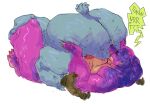  69_position anal anthro areola arm_on_knee avian big_breasts big_butt bird bird_feet blue_markings bodily_fluids brachiosass breasts butt butt_grab butt_sniffing cellulite claws colored_nails columbid dinosaur drawing drooling duo ear_piercing ear_ring eyes_closed facesitting facial_piercing feathers female female/female grey_body grey_feathers hand_on_butt hi_res huge_butt jess_(character) lying magenta_body magenta_scales markings nails nose_piercing nose_ring obese obese_female on_back onomatopoeia oral orange_nails overweight overweight_female piercing pigeon purple_markings reptile rimming ring_piercing saliva saurian_(disambiguation) scalie sex simple_background sketch sniffing sorbei sound_effects speech_bubble sweat tail_feathers talons text thick_thighs white_background 