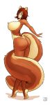  1:2 anthro breasts butt female hi_res nude penny_flynn tail_wraps wraps zaftigbunnypress 