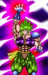  abs breasts extreme_muscles green_eyes green_hair muscle muscles muscular saint_seiya 