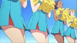  4girls animated animated_gif blonde_hair cheerleader dark_skin gif heroman lina lina_davis multiple_girls pom_poms 