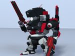  armored_core armored_core_3 cg chibi from_software mecha super_deformed 