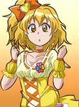  blonde_hair choker cure_pine earrings fresh_precure! fresh_pretty_cure! jewelry lowres magical_girl manji_(tenketsu) precure pretty_cure short_hair yamabuki_inori 