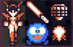  airplane alissa armor battle_suit bikini_armor famicom female game_console guardian_legend guardic_gaiden jet lowres nes oldschool pixel_art sprites system_d.p. tgl the_guardian_legend 