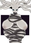  big_breasts bound breasts curvy_figure darky female hi_res hollow_knight mostly_nude sagging_breasts simple_background solo tagme team_cherry video_games voluptuous voluptuous_female white_background white_lady_(hollow_knight) 