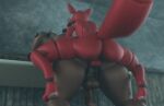  3d_(artwork) 3d_animation akkoarcade anal anal_penetration animated animatronic anthro balls bent_over_table big_butt bouncing_balls bouncing_butt brown_body butt canid canine digital_media_(artwork) duo erection five_nights_at_freddy&#039;s fox foxy_(fnaf) freddy_(fnaf) genitals machine male male/male mammal nude penetration penile penile_penetration penis_in_ass red_body robot scottgames ursid video_games 