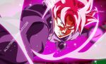  absurdres angry deviantart_username dragon_ball dragon_ball_super energy_ball energy_orb goku_black highres looking_at_viewer punching shida_naotoshi_(style) super_saiyan super_saiyan_rose thedatagraphics watermark 