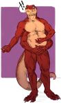  4_arms anthro belly blush concealing covering crius embarrassed hi_res intricatevision male male/male multi_arm multi_limb muscular nude reptile scalie snake solo 