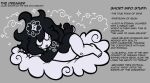  2021 4_fingers 4_toes ambiguous_gender bean_(ebiinari) black_and_white_body black_hair celestial_being character_name cloud deity digital_drawing_(artwork) digital_media_(artwork) ebiinari english_text eyes_closed feet fingers flat_chested front_view full-length_portrait grey_background greyscale hair hi_res humanoid information_section long_hair lying messy_hair model_sheet monochrome multicolored_body on_cloud on_front portrait simple_background sleeping solo sparkles text toes two_tone_body 