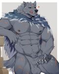  &lt;3 abs absurd_res anthro balls big_balls big_penis blaidd_(elden_ring) canid canine canis cape cape_only clothing elden_ring fromsoftware fur gakujo genitals grey_body grey_fur hand_on_penis hi_res humanoid_genitalia humanoid_penis licking male mammal mostly_nude muscular muscular_anthro muscular_male nipples nude pecs penis purple_eyes scar self_lick smile solo tongue tongue_out vein veiny_penis video_games wolf 
