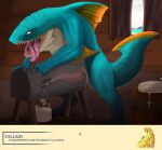  amphibian amphibian_(mh) capcom feral fish hi_res machine male marine milking_machine monster_hunter shark solo tallion video_games zamtrios 