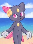  anthro claws coille digital_media_(artwork) female fur generation_2_pokemon genitals hi_res looking_at_viewer mammal nintendo nude pokemon pokemon_(species) pussy smile sneasel solo video_games 