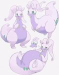  2022 2_fingers 2_toes ambiguous_gender belly big_belly biped blush bottom_heavy digital_media_(artwork) dot_eyes duo erumeruta feet fingers front_view full-length_portrait gastropod generation_6_pokemon glistening goodra goomy green_eyes hi_res lying mollusk multiple_images narrowed_eyes nintendo on_back open_mouth open_smile pokemon pokemon_(species) portrait raised_tail side_view simple_background sketch slightly_chubby slime smile standing thick_tail thick_thighs toes tongue tongue_out video_games wide_hips 