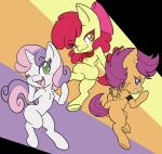  2020 absurd_res accessory apple_bloom_(mlp) blush blush_lines bow_ribbon butt chest_tuft cutie_mark_crusaders_(mlp) digital_media_(artwork) ear_piercing earth_pony equid equine eyebrow_through_hair eyebrows feathered_wings feathers female feral flat_colors freckles friendship_is_magic fur furgonomics green_eyes group hair hair_accessory hair_bow hair_ribbon hand_on_own_cheek hasbro hi_res hooves horn horse kerchief looking_at_viewer looking_back looking_back_at_viewer mammal multicolored_hair my_little_pony neckerchief on_hind_legs one_eye_closed open_mouth open_smile orange_body orange_eyes orange_fur outline pegasus piercing pink_hair pink_tail pony punk purple_eyelashes purple_eyes purple_hair purple_tail raised_eyebrow raised_eyebrows red_eyelashes red_hair red_kerchief red_neckerchief red_tail ribbons scootaloo_(mlp) shinkaku simple_background smile smug solo sweetie_belle_(mlp) tail_accessory translucent translucent_hair trio tuft two_tone_hair two_tone_tail underhoof unicorn white_body white_fur wings wink winking_at_viewer yellow_body yellow_fur young 