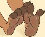  3_toes anthro blush countershade_feet countershading feet foot_fetish male paws solo toes toony zanky zankytime 