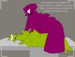  adult_swim alien aqua_teen_hunger_force cartoon_network corpse dark_purple_skin dead_body death emory_(athf) english_text fan_character gore green_body green_skin gurokappa hi_res humping looking_at_another looking_at_partner male male/male mammal morgue necrophilia open_mouth plutonian_(athf) pupils recording sex spikes taradoggo text warner_brothers white_pupils 