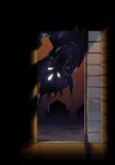  anthro door_open dragon geno28_(artist) glowing glowing_eyes goo_(disambiguation) goo_creature goo_dragon halloween hi_res holidays home_invasion imminent_vore licking licking_lips looking_at_viewer looking_in looming male reptile scalie solo tagme tongue tongue_out watermark 