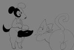  2022 anthro balls bandy_(squishy) bent_over big_butt big_penis butt canid canine canis dinkle_(squishy) domestic_cat domestic_dog duo felid feline felis genitals looking_back male mammal nude penis squishy_(artist) thick_thighs 