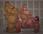  anthro dan_bear_(dan_the_bear) gabfba2 group hi_res male male/male mammal trio ursid ursids ursine 