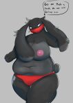  breasts clothed clothing female hi_res lagomorph leporid looking_at_viewer mammal panties partially_clothed presenting rabbit text thick_thighs underwear 