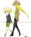  1boy animal_ears cat_ears hat hunter_x_hunter kaito kite_(hunter_x_hunter) lowres nefelpitou nekomimi trap walking 