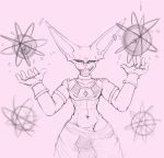  2019 anthro areola athletic beerus cat clothing dragon_ball dragon_ball_super ear_piercing egyptian_clothing feline jewelry male mammal pants pectoral_(jewelry) piercing salaciouslx simple_background sketch solo sphynx_(cat) 