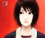  black_eyes black_hair female gradient gradient_background naruto rice-su shizune_(naruto) short_hair solo 