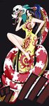  absurdres amazon boa_hancock breasts china_dress chinese_clothes dress female full_body highres long_hair long_image one_piece salome_(one_piece) shichibukai snake solo tall_image yellow_dress 
