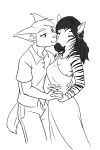 absurd_res anthro black-kitten duo female hi_res jayden_(black-kitten) keith_(black-kitten) kissing male male/female romantic romantic_couple 
