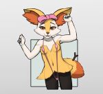  2022 accessory anthro bikini bottomwear bow_accessory bow_ribbon brai-brai_(fulconarts) braixen breasts camel_toe cheek_tuft clothing cute_expression cute_eyes digital_media_(artwork) facial_tuft female fluffy fulconarts generation_6_pokemon hair_accessory hair_bow hair_ribbon looking_at_viewer neck_tuft nintendo nipple_slip nipples pokemon pokemon_(species) ribbons short short_stack size_difference slim sling sling_bikini small_breasts small_waist smaller_female smile smiling_at_viewer solo swimwear tuft video_games 