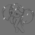  2022 anthro dandruff female flaky_(htf) half-closed_eyes hand_to_mouth happy_tree_friends low_res mammal mrdegradation narrowed_eyes open_mouth pigtails porcupine rodent scrunchie sketch solo standing 