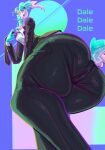  anthro anus_outline big_butt butt camelid clothing clown dale_dale_dale_no_pierdas_el_tino female hi_res llama low-angle_view mammal necktie nervous smashmat solo suit thick_thighs 