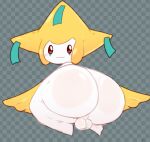  backsack balls big_butt butt generation_3_pokemon genitals huge_butt huge_hips huge_thighs humanoid jirachi legendary_pokemon looking_at_viewer looking_back male moonraige nintendo nude perineum pokemon pokemon_(species) smile solo thick_thighs video_games white_body wide_hips 