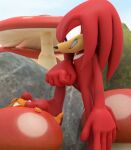  anthro ask-macro-rookie barefoot duo feet foot_fetish foot_focus hi_res knuckles_the_echidna macro male male/male micro miles_prower nude sega smothering sonic_the_hedgehog_(series) stomping trampling underfoot 