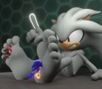  5_toes anthro ask-macro-rookie barefoot feet foot_fetish foot_focus forced group hi_res humanoid_feet macro male male/male micro nude sega shadow_the_hedgehog silver_the_hedgehog soles sonic_the_hedgehog sonic_the_hedgehog_(series) telekinesis toes trio 