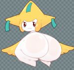  ambiguous_gender big_butt butt generation_3_pokemon huge_butt huge_hips huge_thighs humanoid jirachi legendary_pokemon looking_at_viewer looking_back moonraige nintendo nude pokemon pokemon_(species) smile solo thick_thighs video_games white_body wide_hips 