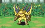 angry anthro bandai_namco claws digimon digimon_ghost_game digital_media_(artwork) fur lamortmon long_ears male monster muscular muscular_anthro muscular_male omeletghost orange_eyes pixel_(artwork) sharp_claws sharp_teeth solo sprite_art teeth winged_arms wings yellow_body yellow_fur 