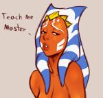  ahsoka_tano alien alien_humanoid female humanoid izra lekku_(anatomy) nude pseudo_hair simple_background solo star_wars star_wars:_the_clone_wars tentacle_hair tentacles togruta 