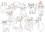  artemis_(sailor_moon) bishoujo_senshi_sailor_moon blue_eyes blush domestic_cat fangs felid feline felis male mammal open_mouth sailor_moon_(series) simple_background tsubobot variations white_background 