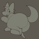  1:1 2022 anthro big_butt butt canid canine fox huge_butt looking_back male mammal presenting presenting_hindquarters solo squishy_(artist) thick_thighs tobi_(squishy) 