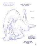  2022 4:5 anthro ass_up blue_and_white claws dipstick_tail english_text female flinters fur hair hi_res kandace_(sugarnutz) kangaroo macropod mammal markings marsupial monochrome raised_tail solo tail_markings text toe_claws whiskers 